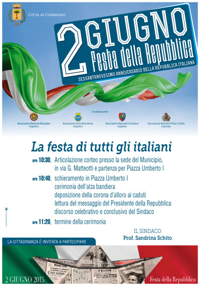 2 giugno 2015 - 69° Anniversario della Festa della Repubblica.