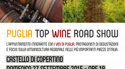 PUGLIA TOP WINE ROAD SHOW COPERTINO 27 SETTEMBRE 2015