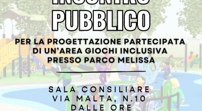 INCONTRO PUBBLICO PER LA PROGETTAZIONE PARTECIPATA DI UN'AREA GIOCHI INCLUSIV...